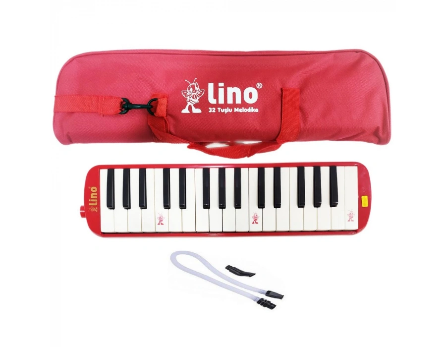 LİNO MELODİKA 32 TUŞLU BEZ ÇANTA KIRMIZI