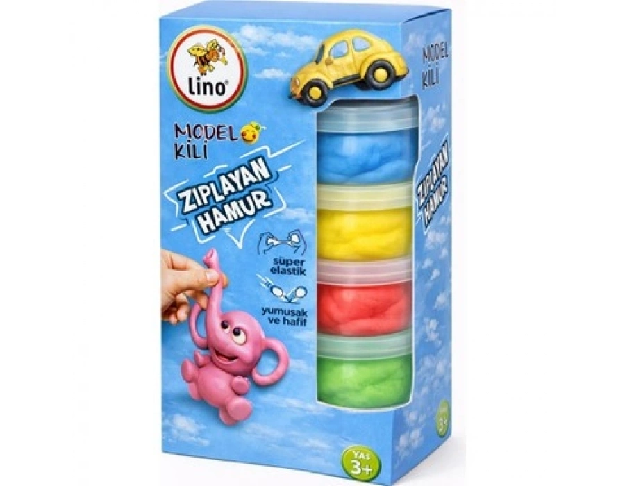 LİNO MODEL KİLİ OYUN HAMURU 20 GR X 4 RENK