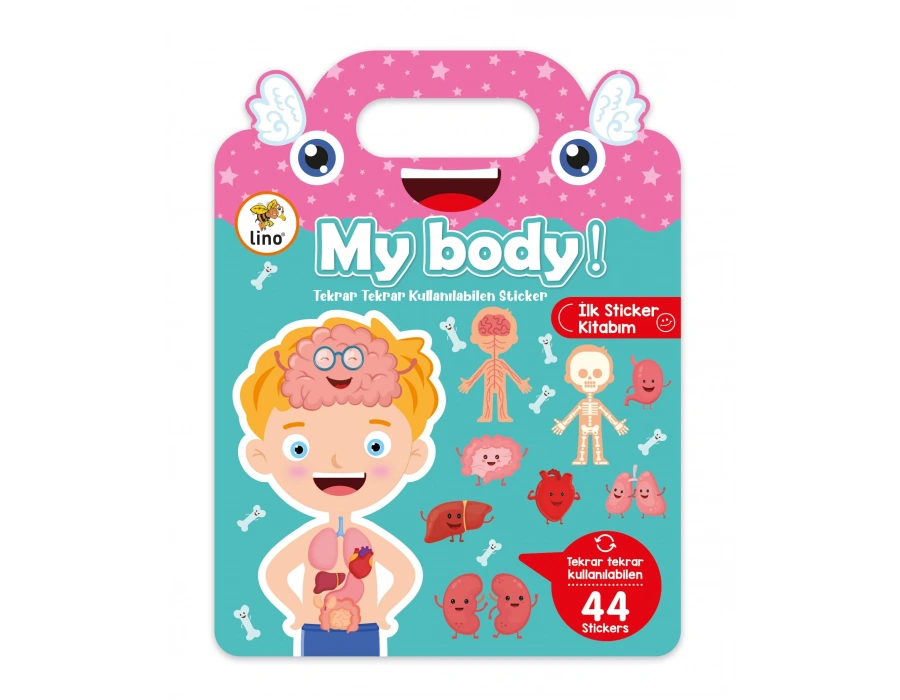 LİNO TEKRAR TEKRAR KULLANILABİLEN İLK STİCKER KİTABIM MY BODY