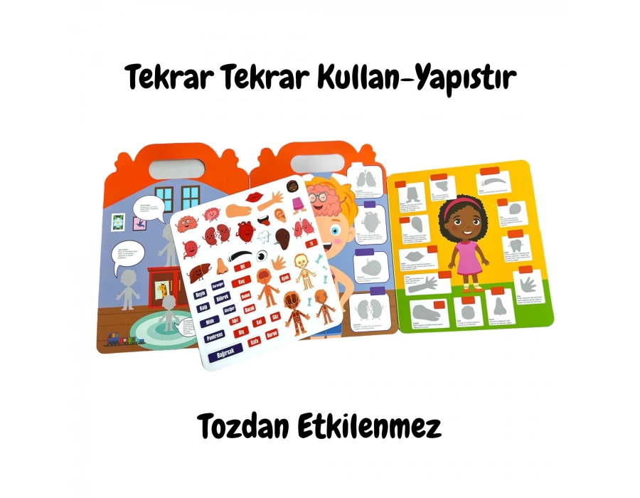 LİNO TEKRAR TEKRAR KULLANILABİLEN İLK STİCKER KİTABIM MY BODY