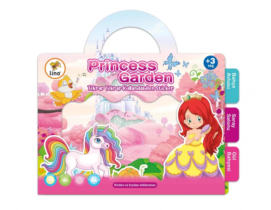 LİNO TEKRAR TEKRAR KULLANILABİLEN STICKER PRINCESS GARDEN