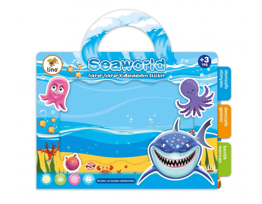 LİNO TEKRAR TEKRAR KULLANILABİLEN STICKER SEAWORLD