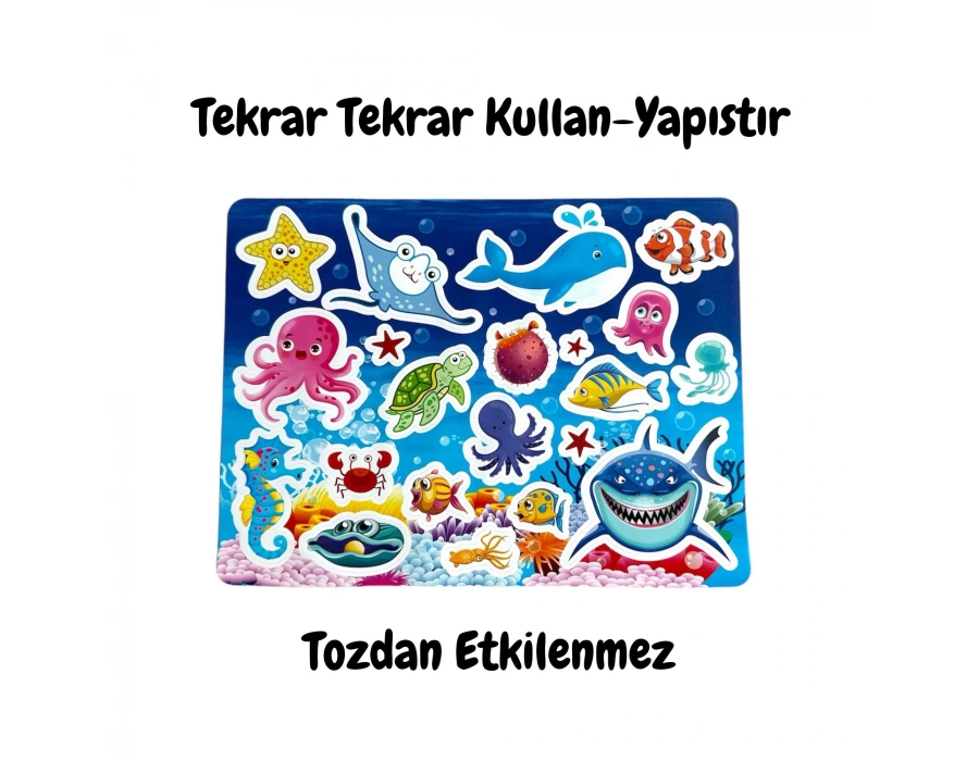 LİNO TEKRAR TEKRAR KULLANILABİLEN STICKER SEAWORLD