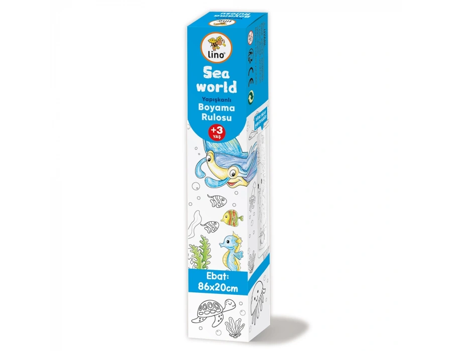 LİNO YAPIŞKANLI BOYAMA RULOSU SEA WORLD 200X30 CM LS-200