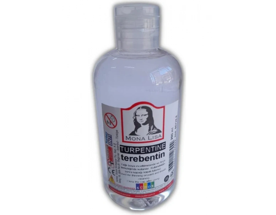 Mona Lisa Terebentin Kokusuz ve Yağlı Boya Inceltici 250 ml 1 AdetTerebentin Fırça Temizleme Kokusuz ve Yağlı Boya Inceltici