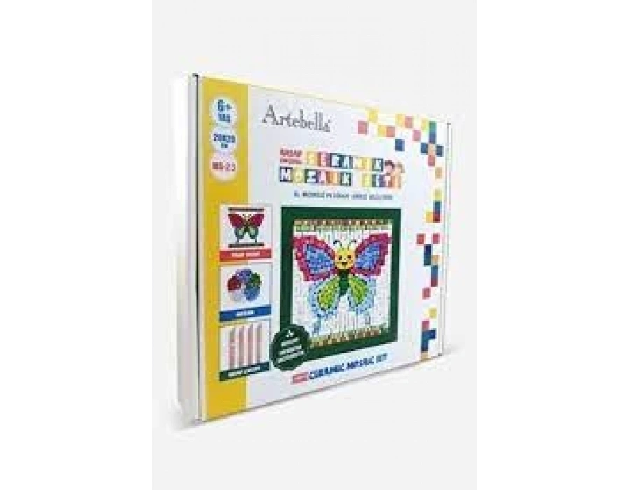 MS-23 Çocuk Ahşap Çerçeveli Seramik Mozaik Set 20x20 cm