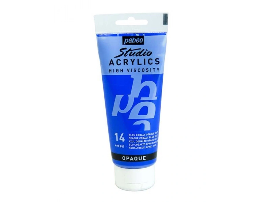 Pebeo High Viscosity Acrylics - Opaque Cobalt Blue Hue 14