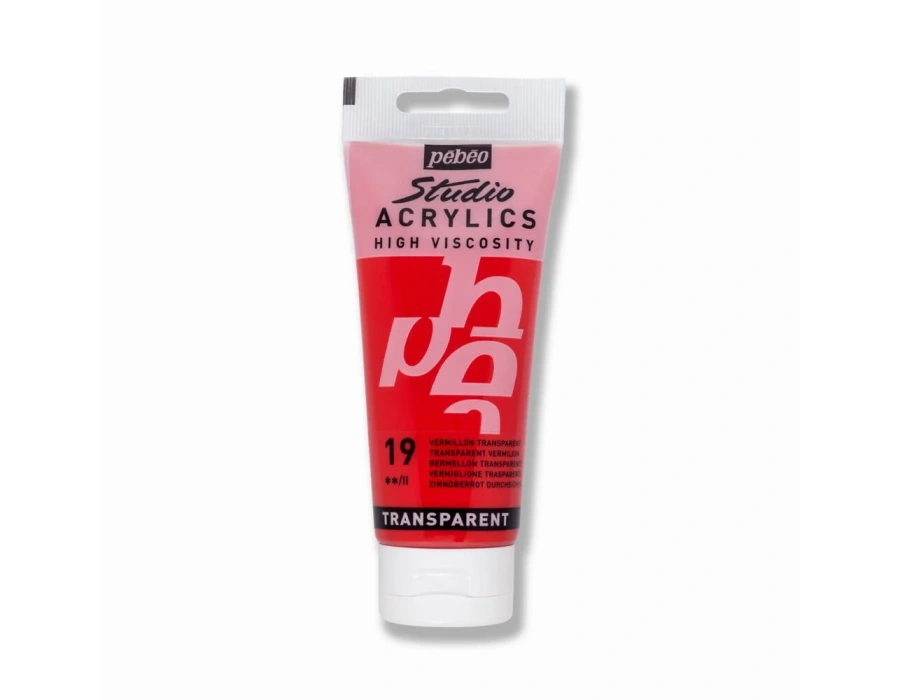 PEBEO STUDIO AKRİLİK BOYA 100 ML TRANS VERMİLİON
