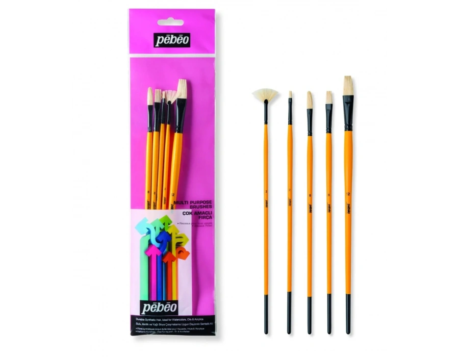 Pebeo Çok Amaçlı Fırça Seti - Set 12