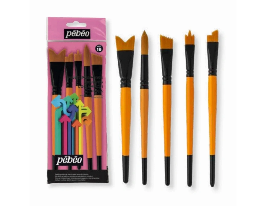 Pebeo Çok Amaçlı Fırça Seti - Set 19