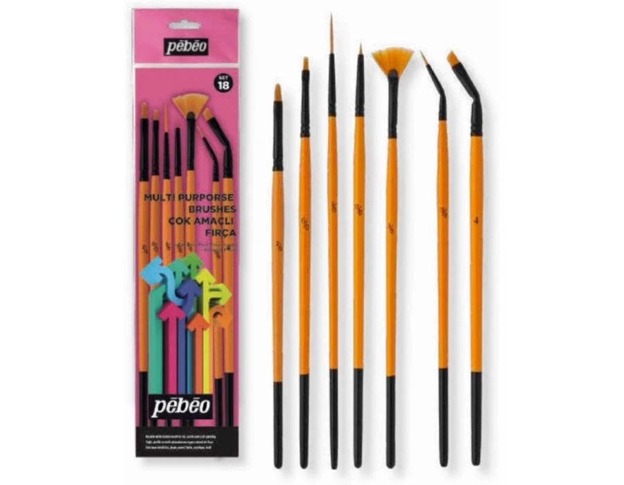 Pebeo 7li Tezhip Ve Minyatür Fırça Seti Set-18