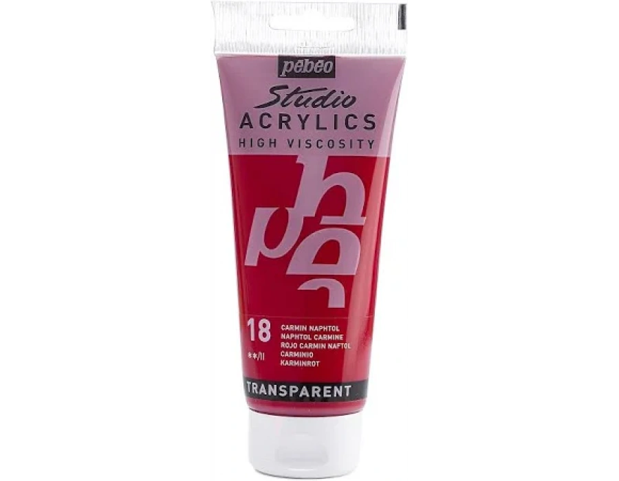 Pebeo Akrilik Boya Studio 100ML Naphtol Carmine 18