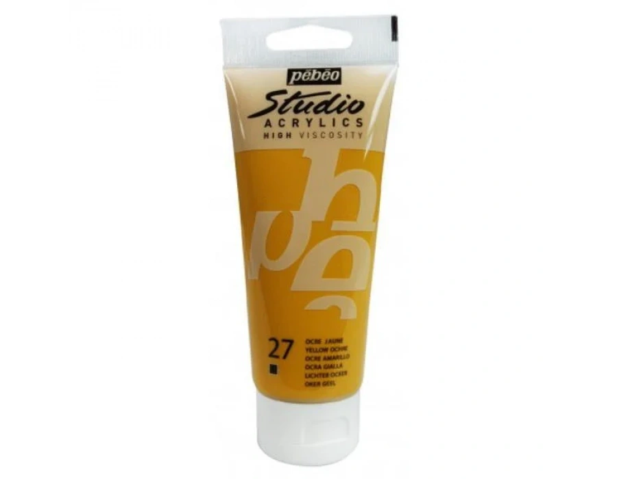 Pebeo Studio Akrilik Boya 100ml - 27 Yellow Ochre
