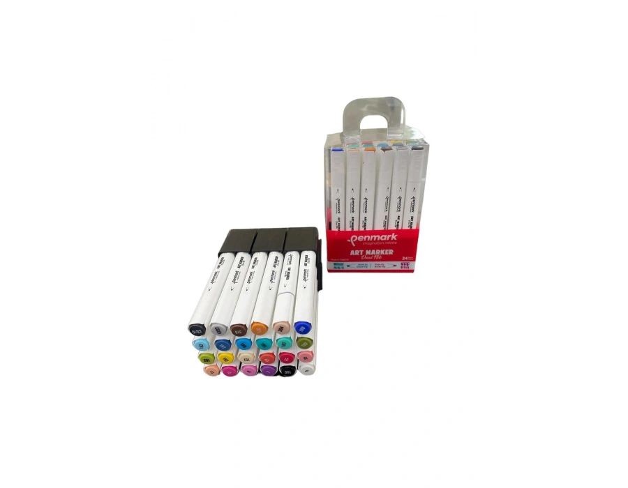 Penmark Markers Art Brush Kalem 24 Lü Set Hs-9000-24