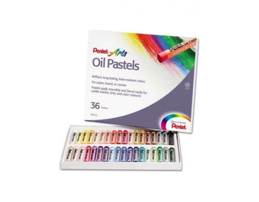 Pentel Oil Pastels Yağlı Pastel 36 Lı Renk
