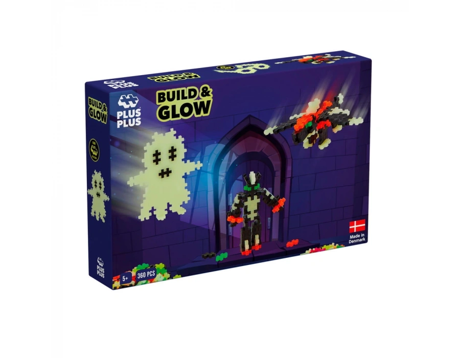 PLUS-PLUS BUILD AND GLOW - GLOW IN THE DARK / 360 PCS