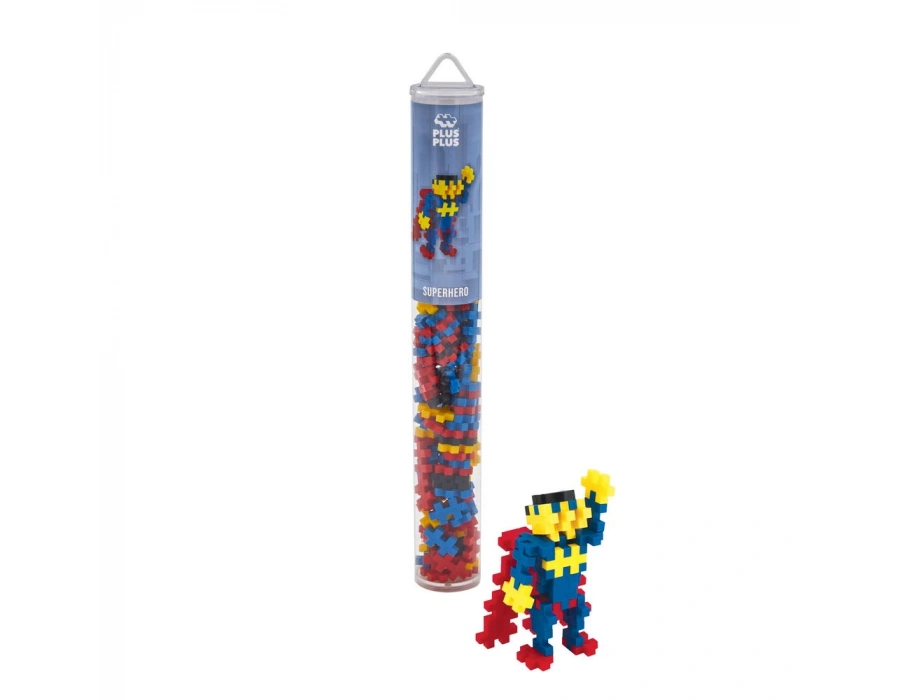 PLUS-PLUS SUPERHERO / 100 PCS TUBE