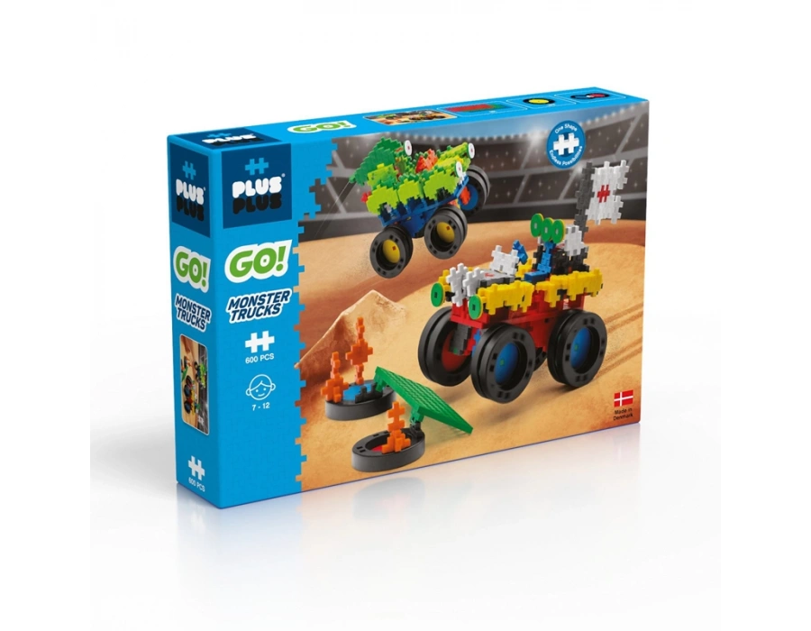 PLUS-PLUS GO MONSTER TRUCKS / 600 PCS