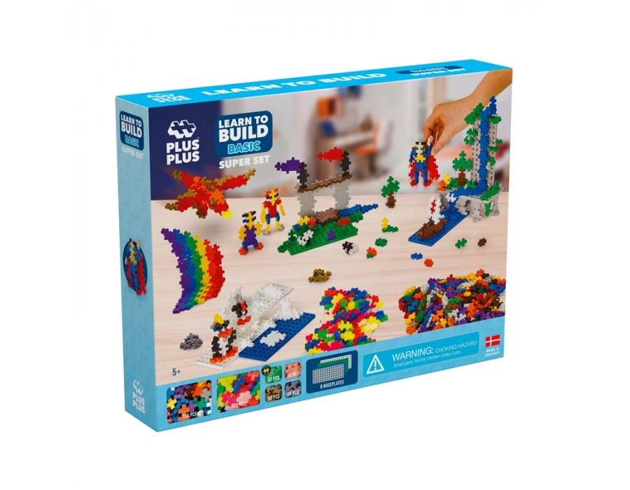 PLUS-PLUS LEARN TO BUILD BASIC SUPER SET / 1200 PCS
