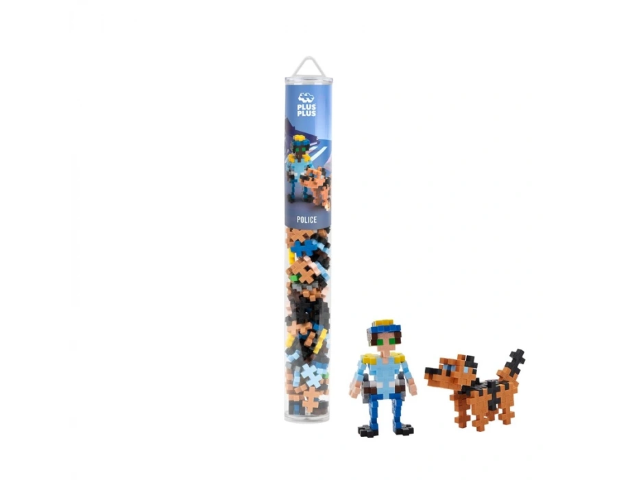 PLUS-PLUS POLİCE / 100 PCS TUBE