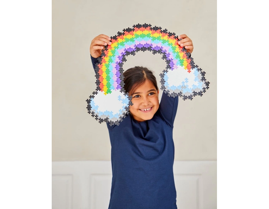 PLUS-PLUS PUZZLE BY NUMBER RAINBOW 500PCS