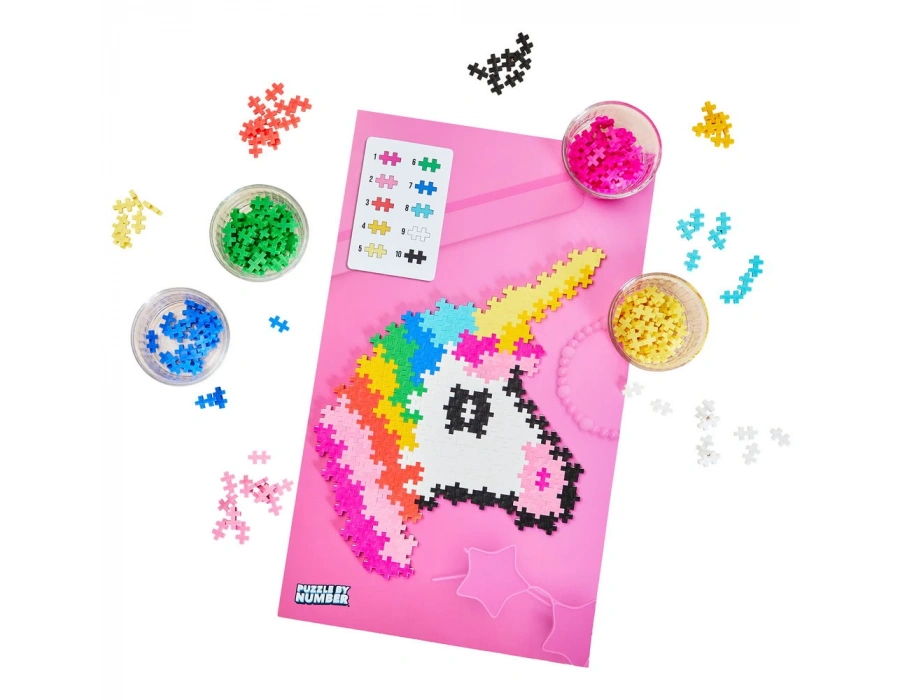 PLUS-PLUS PUZZLE BY NUMBER UNICORN 250 PCS