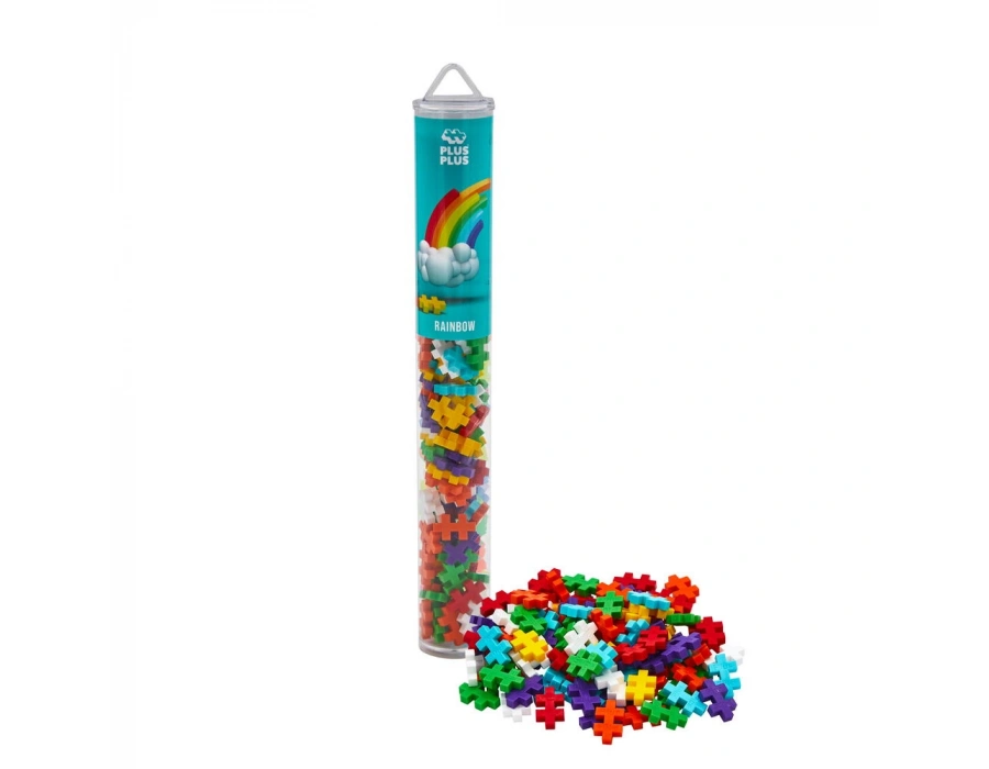 PLUS-PLUS RAINBOW MIX / 100 PCS TUBE