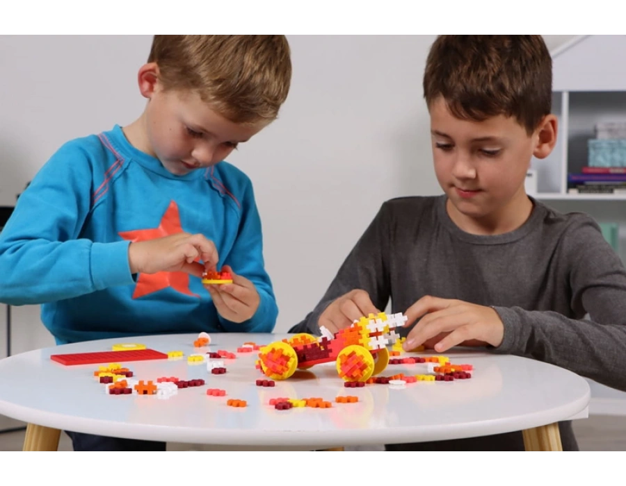 PLUS-PLUS COLOR CARS FIRE / 200 PCS TUBE