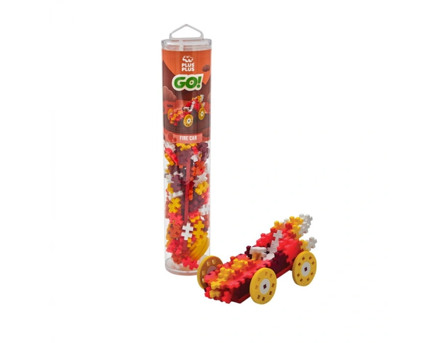 PLUS-PLUS COLOR CARS FIRE / 200 PCS TUBE