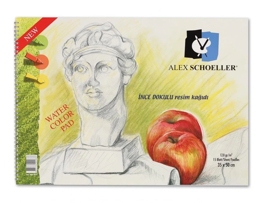 RESİM DEFTERİ 35X50 120 GR 15 YAPRAK ALX-833 /ALEX