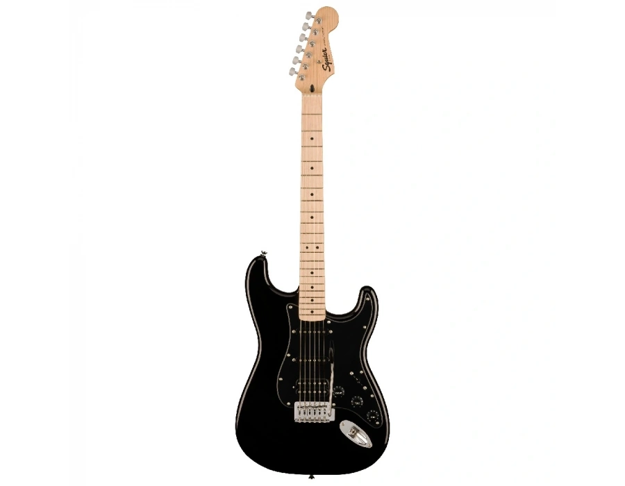 Squier Sonic Stratocaster HSS Akçaağaç Klavye Siyah Elektro Gitar