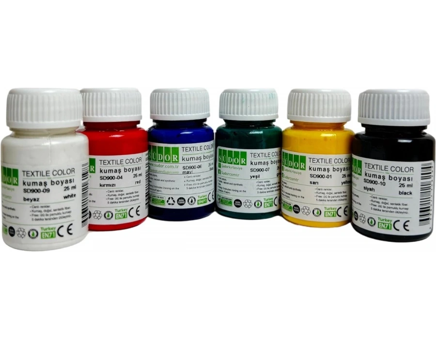 Südor Kumaş Boya 25 ML 6 Renk SD940
