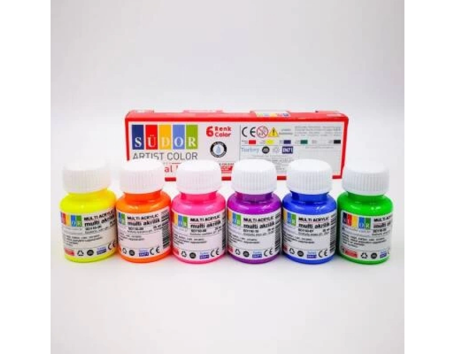 Südor Monalisa fosforlu  Akrilik 12 Renk X 22ml Ml123