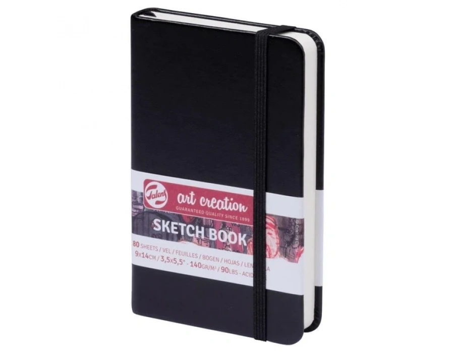 TALENS ART SKETCH BLOCK BLACK 9X14 140gr siyah