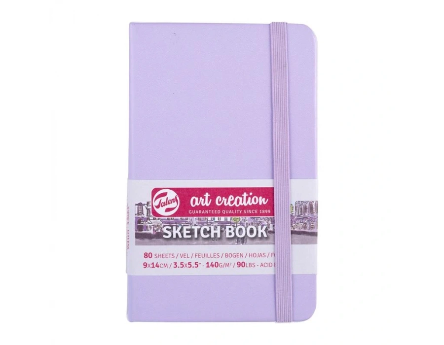 Talens Art Creation Sketch Book Eskiz Defteri 80 Yaprak 140 g 9x14 cm Pastel Mor