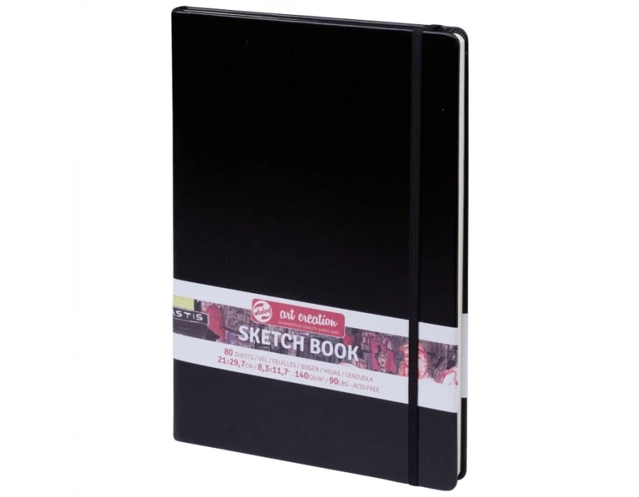 Talens Art Creation Sketchbook Sert Kapak Eskiz Defteri 80 Yaprak 140 gr 21 x 29,7 black