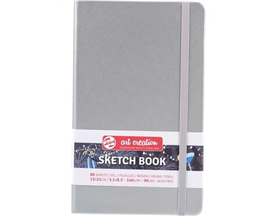 Talens Art Creation Sketchbook Shiny Silver 13X21CM 140GR 80 Yaprak