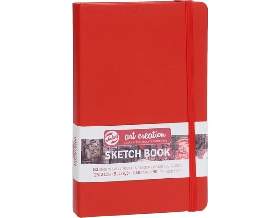 Talens Eskiz - Sketch Defteri 13x21 Cm 140 Gr Kırmızı