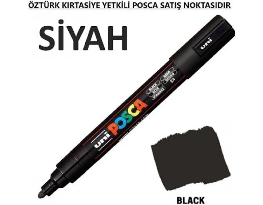 uni-ball Uni Posca Pc-3M Boyama Markörü 0.9-1.3 mm siyah
