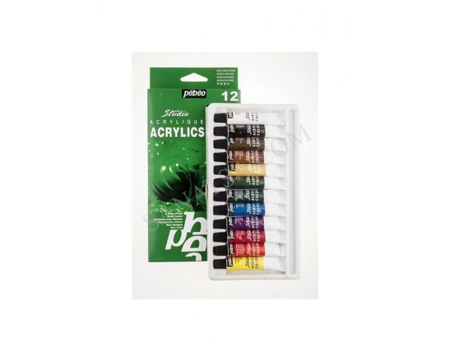 pebeo studio acrylics arilik  Boya Seti 12ml 12li