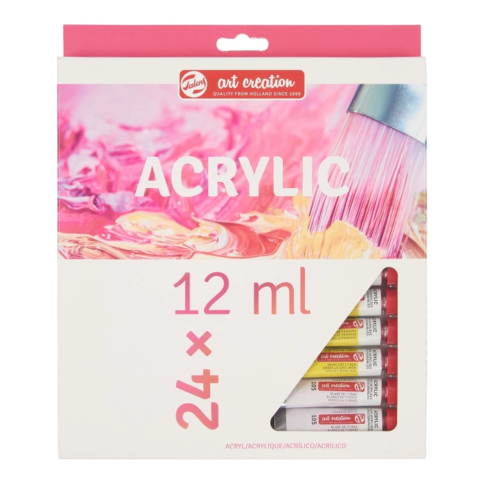 Talens Art Creation – Akrilik boya seti – 24 tüpler her biri 12 ml