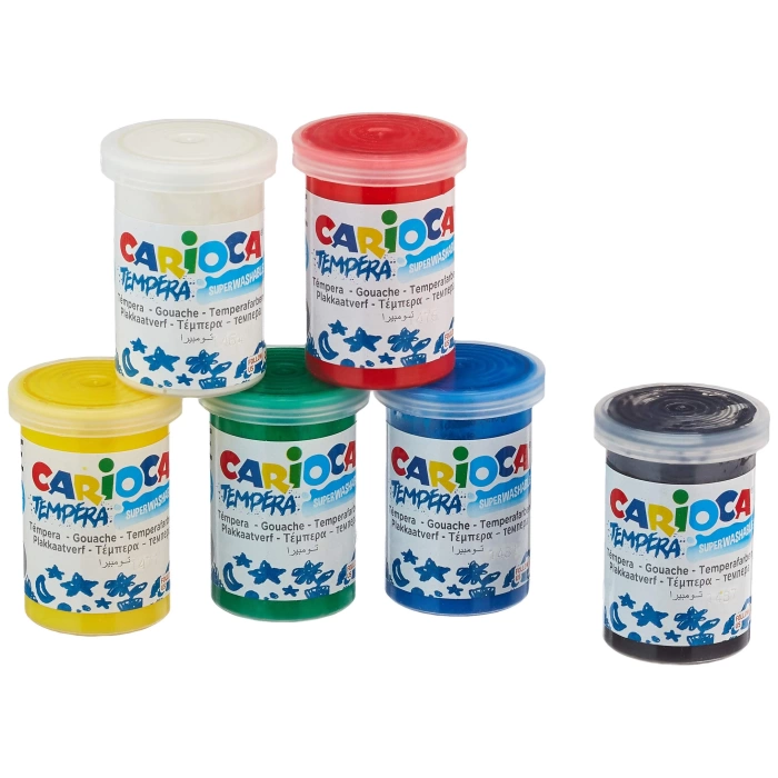 Carioca Tempera Suluboya Süper Yikanabilir 6 * 25 Ml 6 Renk Karişik