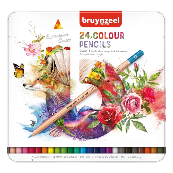 Bruynzeel Expression Colour 24lü Kuru Kalem Boya Seti