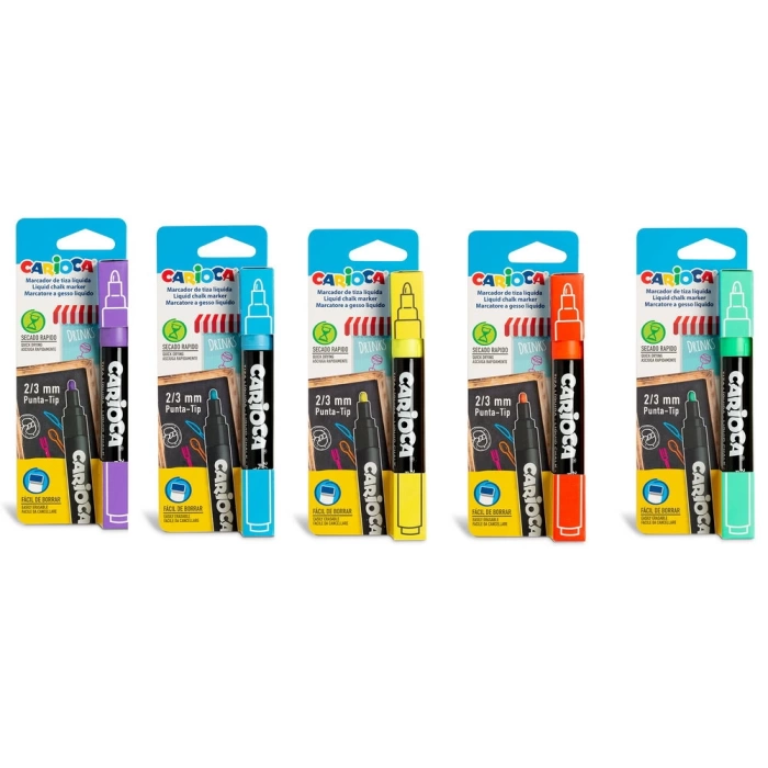 CARİOCA CHALK MARKER 1 ADET BLİSTERLİ beyaz