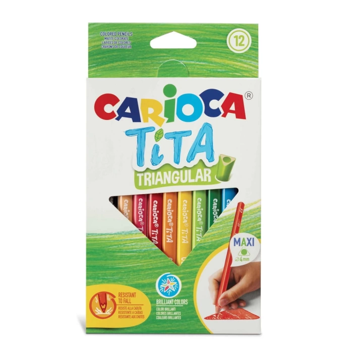 CARIOCA Corioca Tita Maxi Üçgen Kuru Boya 12