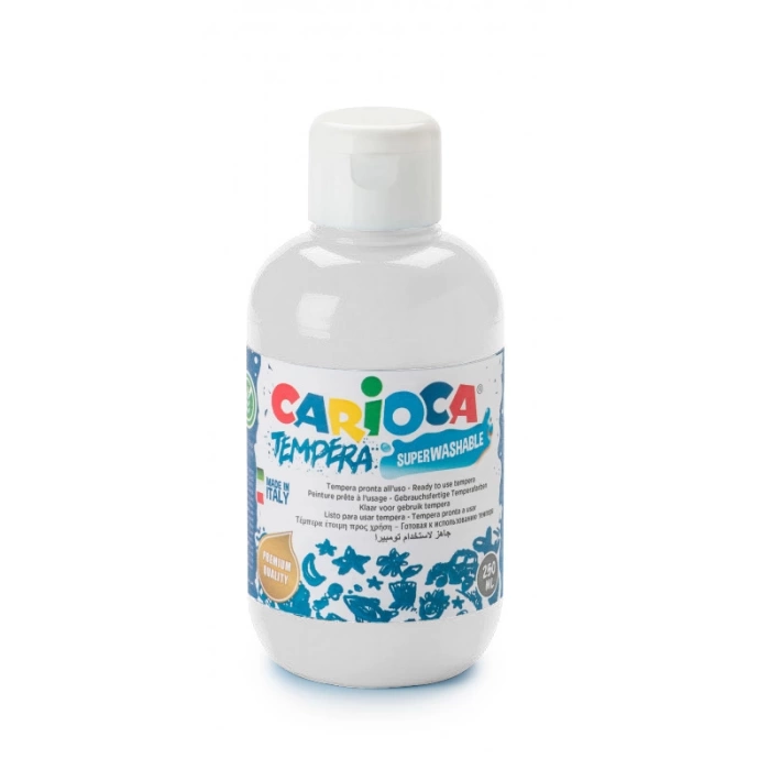 CARİOCA TEMPERA SULUBOYA SÜPER YIKANABİLİR BEYAZ 250 ML.