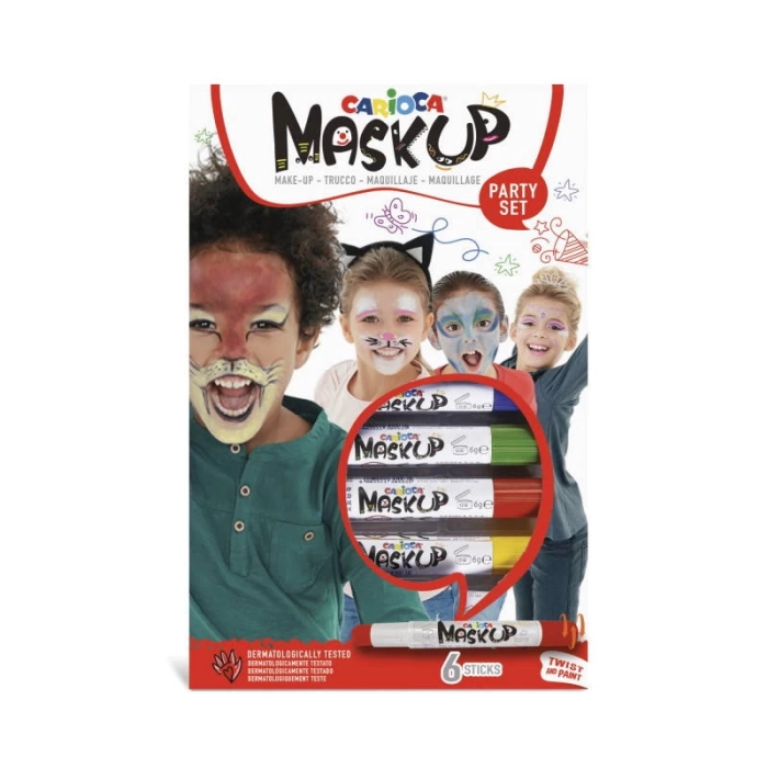 CARİOCA YÜZ BOYASI 6 GR. 6 RENK  maskup