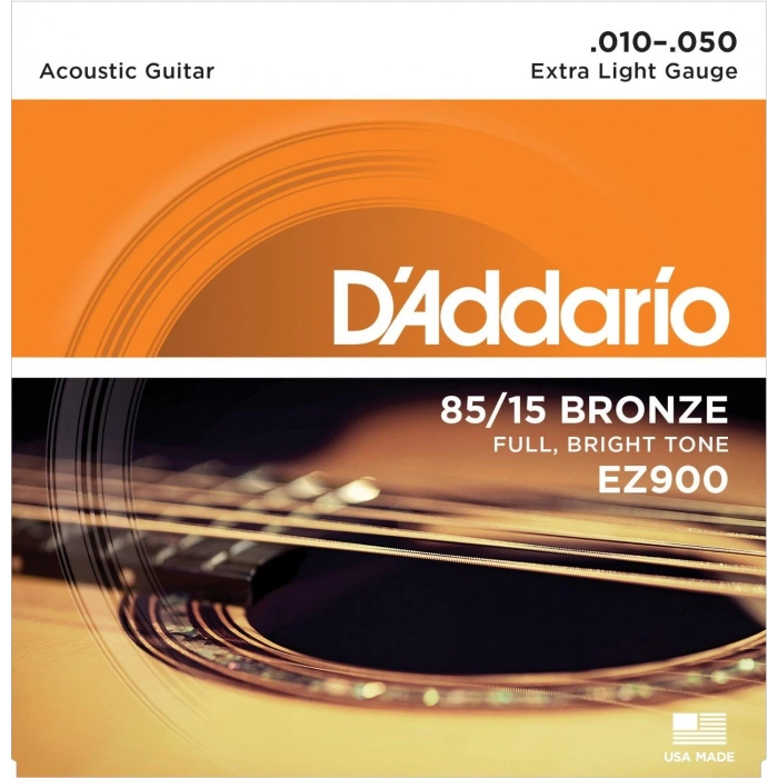 DADDARİO EZ900 AKUSTİK GİTAR TEL SETİ, 85/15 BRONZE, EXTRA LIGHT