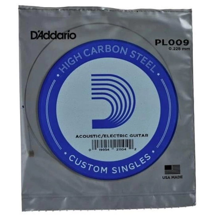 DADDARİO PL009 ELEKTRO VE AKUSTİK TEK TEL, E-(Mİ), HIGH CARBON ST