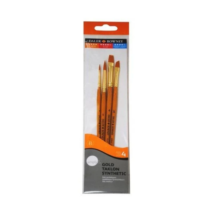 DALER ROWNEY GOLD TAKLON 4LÜ FIRÇA SETİ